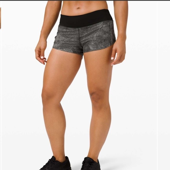 Lululemon Speed Up Short *2.5" Velocity Mesh Island Mist Black - Picture 15 of 15